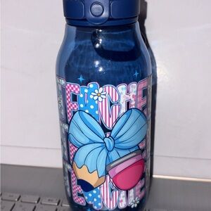 Blue Graphic Water Bottle